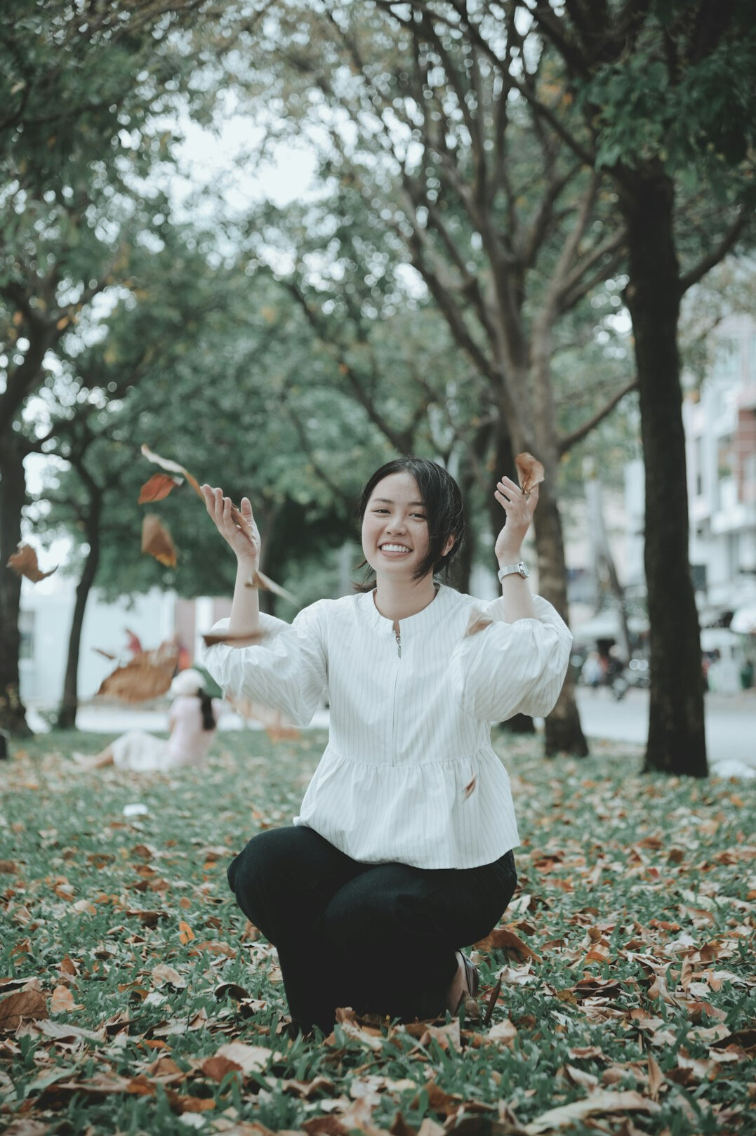 person enjoying simple daily life