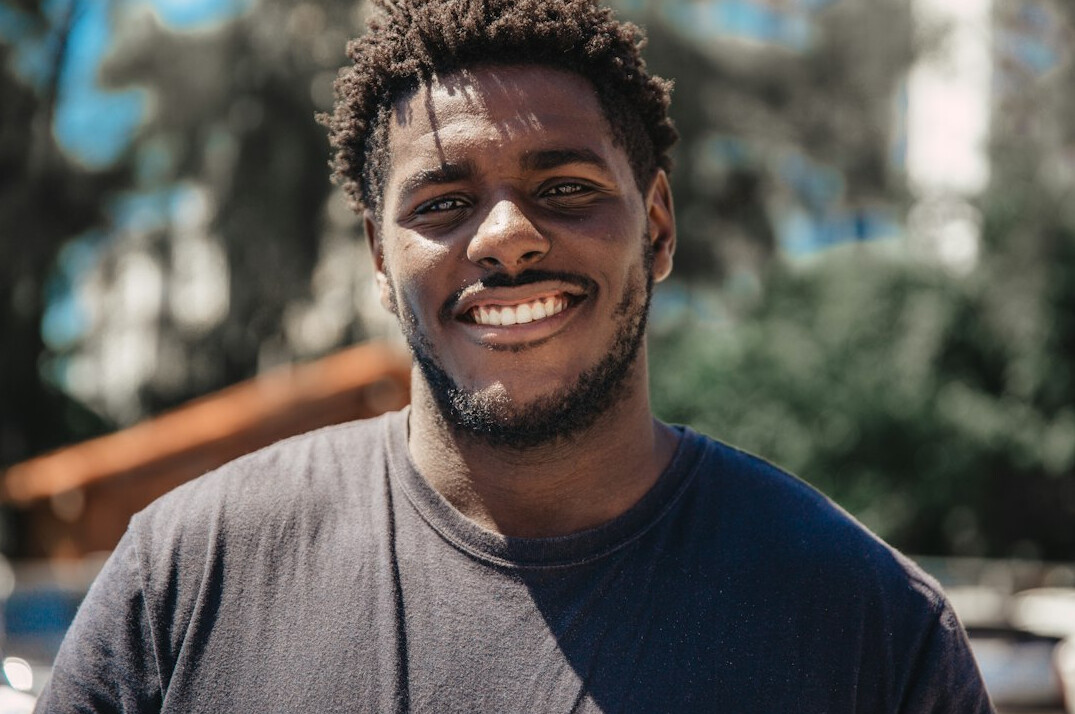person smiling in simple routine